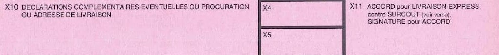 formulaire d'immatriculation de véhicule